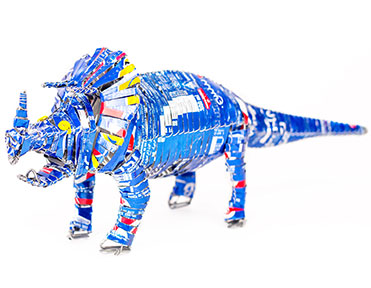 Soda Can Triceratops