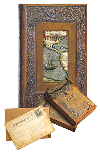 Pacific Ocean Journal & Vintage Mailbox Notecards