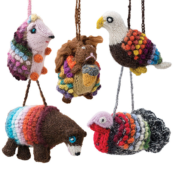 Forest animal ornaments
