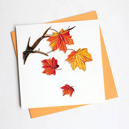 Autumn Leaves card