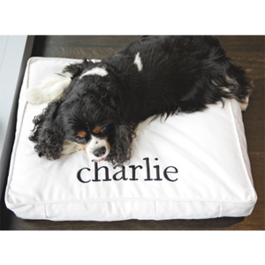The Pillow Bar Denim Dog Bed 