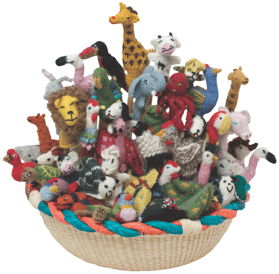 Alpaca Wool Finger Puppets