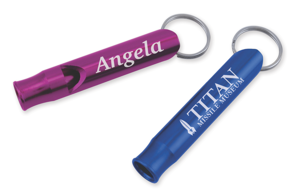 Anodized Whistle Zipper Pull