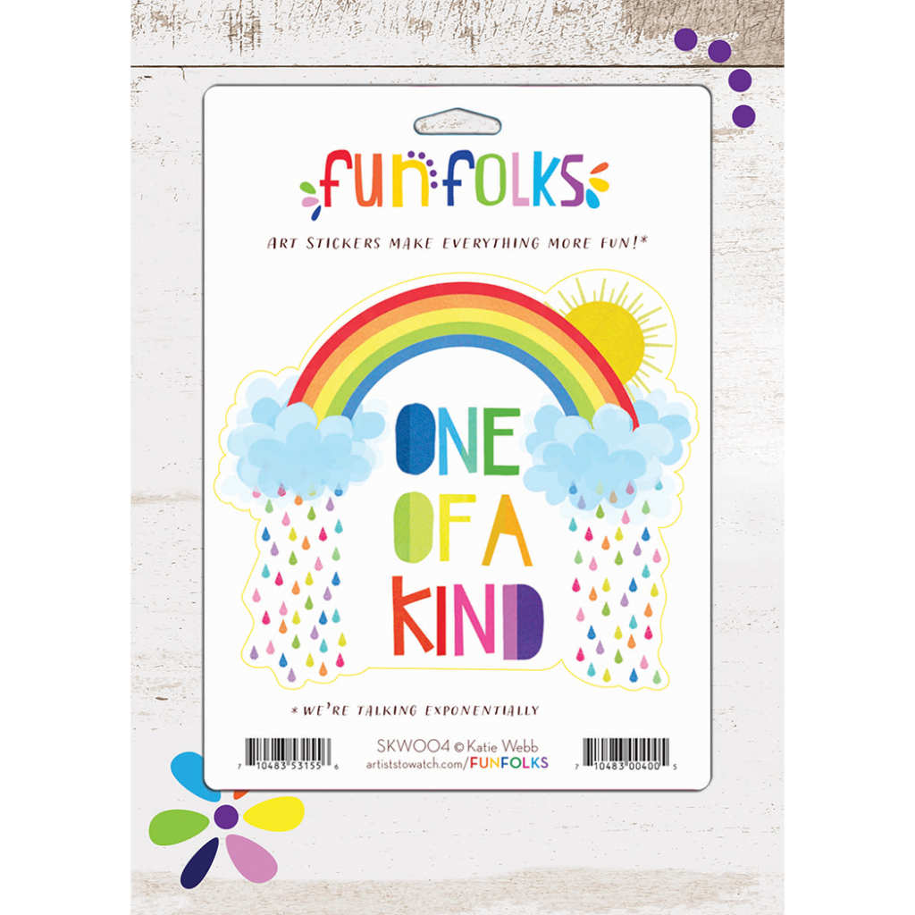 One Of A Kind Fun Folks Vinyl Sticker