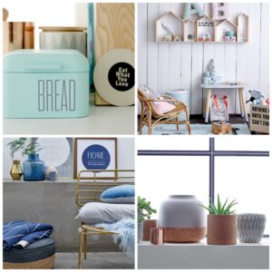 All images from Bloomingville. Clockwise from top left: The bread box measures 8-by-5 1/4 inches and makes a great addition to any kitchen in the pastel mint color. The Mini collection is ideal for boys and girls of all ages. Ceramic and cork vases are easy ways to introduce the Scandinavian influence to home decor. The Danish design brand already has a following, charming Americans with its simple design, mix of materials and functionality. 