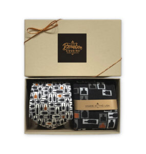 Retro Bourbon Copper Tie + Socks Gift Set by Bourbon Cousins