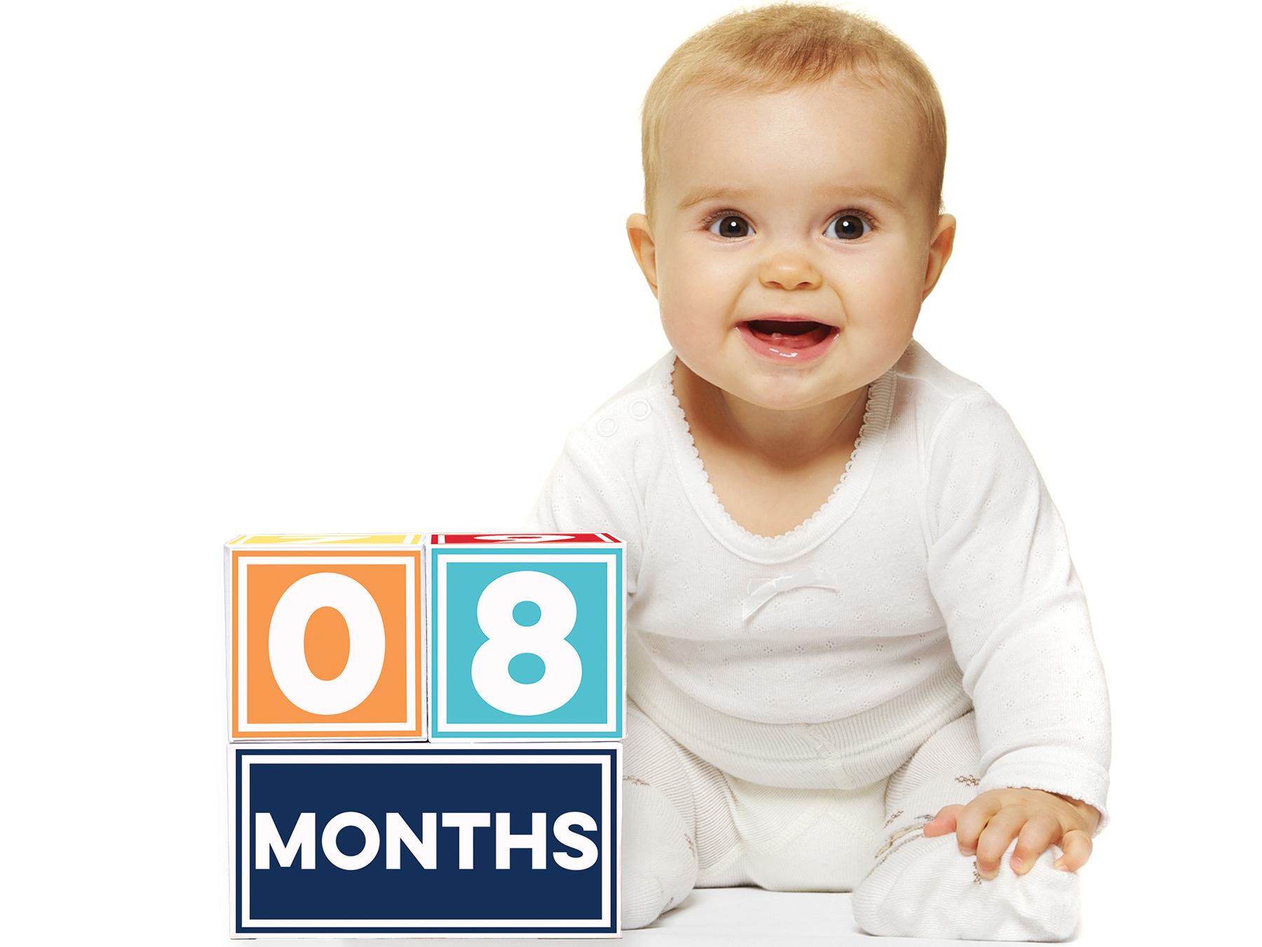 Brag Blocks from Sticky Bellies allow parents to share their growing little one's ages with colorful month blocks.