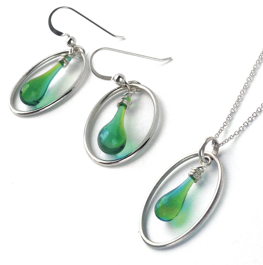 Cameo Earrings & Pendant