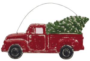 Metal Red Truck Hanger from Col House Designs