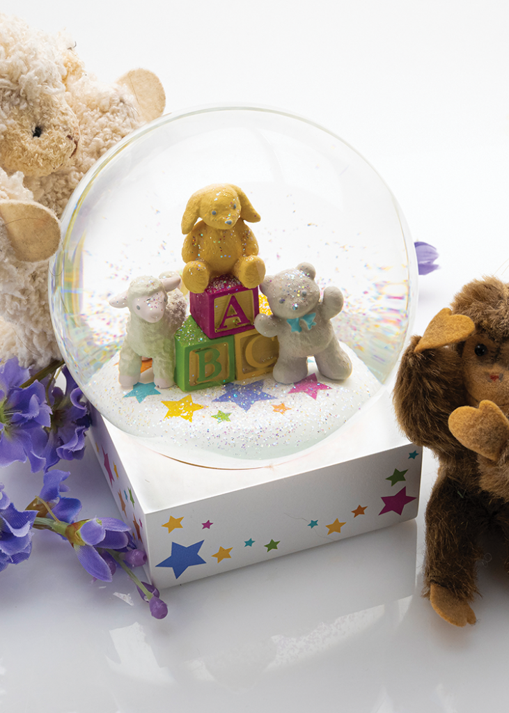 Baby Blocks Snow Globe