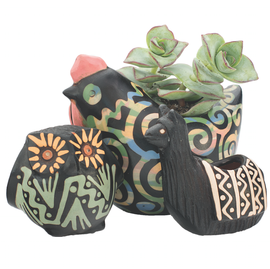 Chulucanas Animal Pots