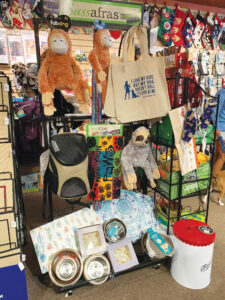 Sassafras display at Decadent Dogs, a Michigan retailer