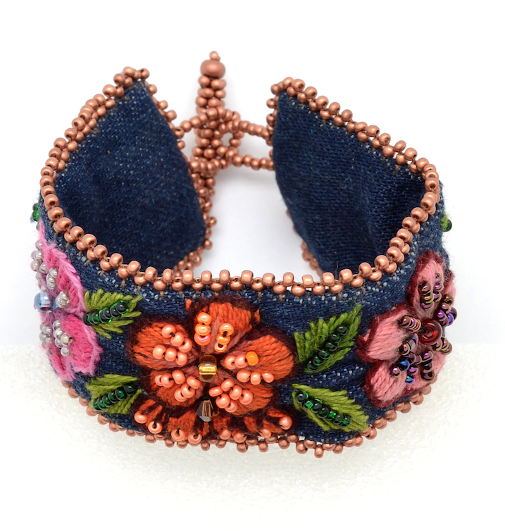Denim Flower Band