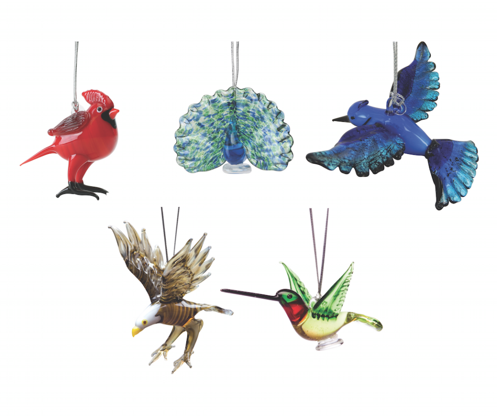 Glassdelight Bird Ornaments