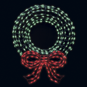 Outdoor Lighted Wreath from Glenhaven Home & Holiday