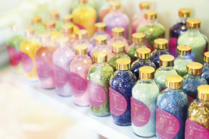 Glitterville Studio Store merchandise display