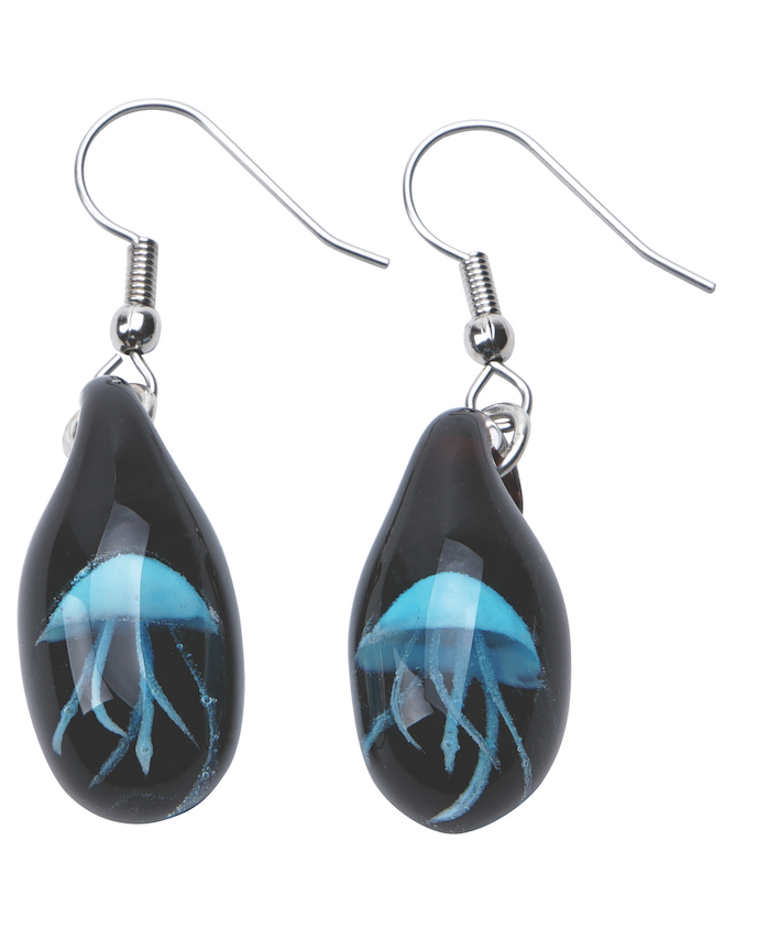 Glow-in-the-Dark Jellyfish Earrings