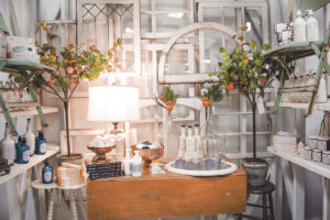 The Found Cottage merchandise display
