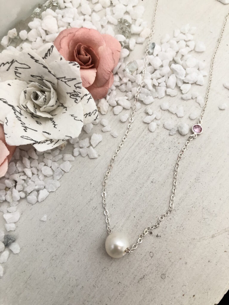 Pretty in Pink Pearl Necklace