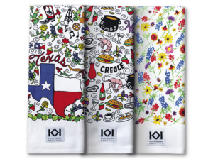 Cotton Tea Towel Collection from Kitty Keller Designs