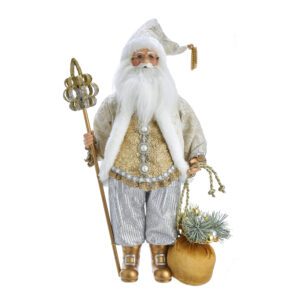 KSA Kringles White and Gold Santa from Kurt S. Adler