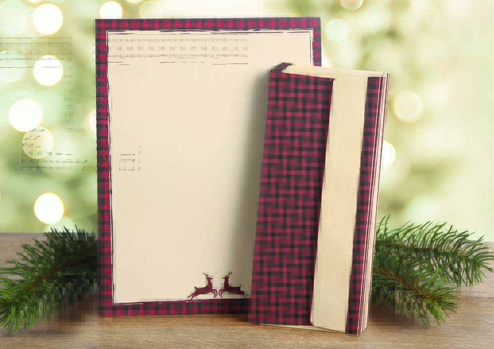 Buffalo Plaid Great Papers Letterhead & Envelopes