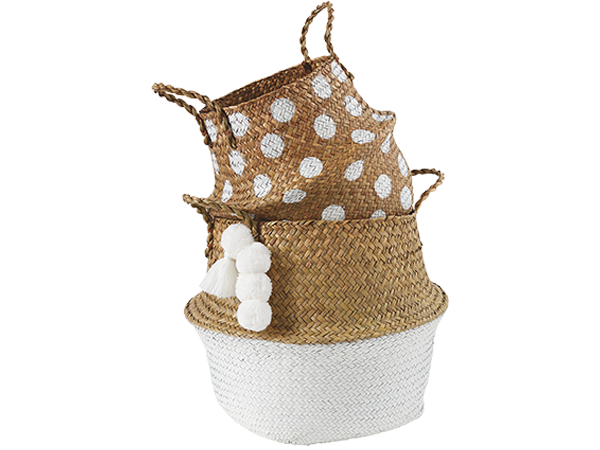 Neutral Collapsible Baskets: Mud Pie
