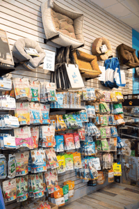 The Nautical Dog merchandise display
