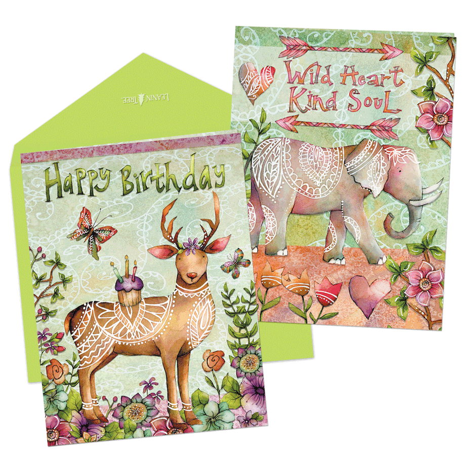 New Bohemian Heart Cards
