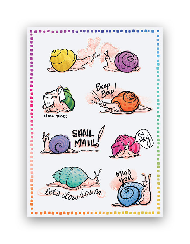 Snail Mail Stickers