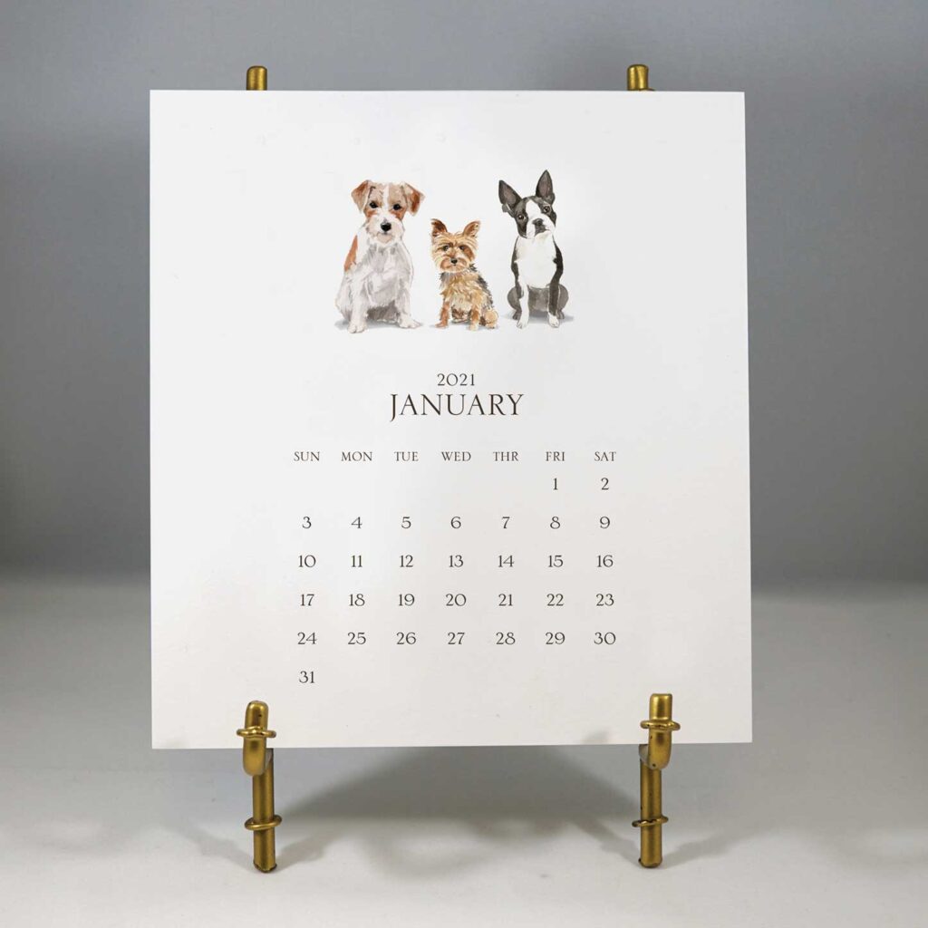 Personalized Pet Desk Calendar
