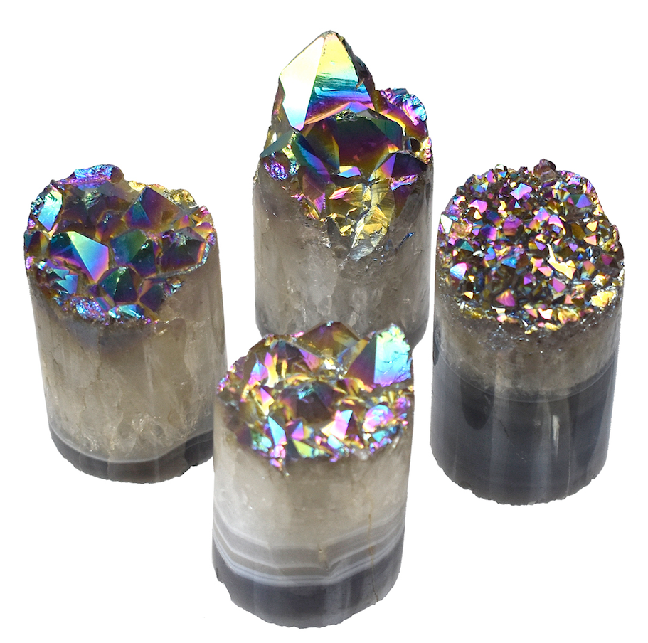 Rainbow Aura Crystal Cupcakes