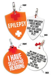 Rebel Dawg's medical tags