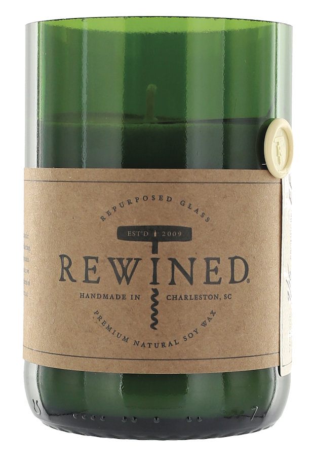 Repurposed Wine Bottle Candle