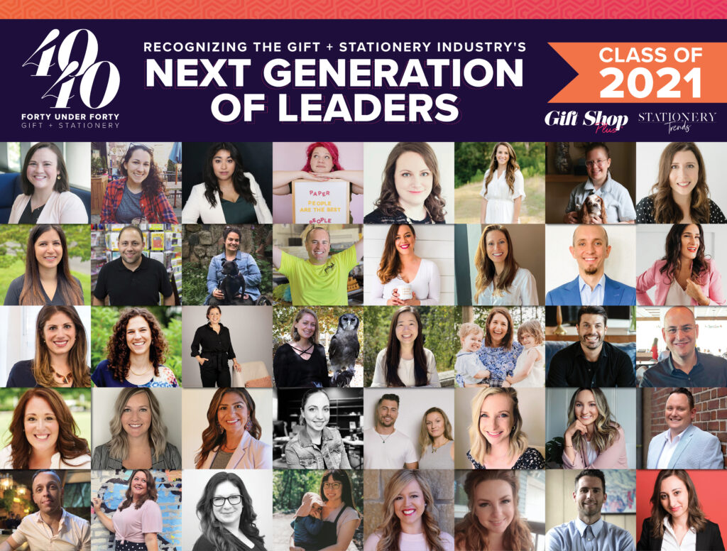 Gift Shop Plus announces the Gift + Stationery 40 Under 40 Class of 2021