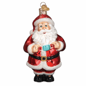 Santa Ornament, Mask off from Old World Christmas