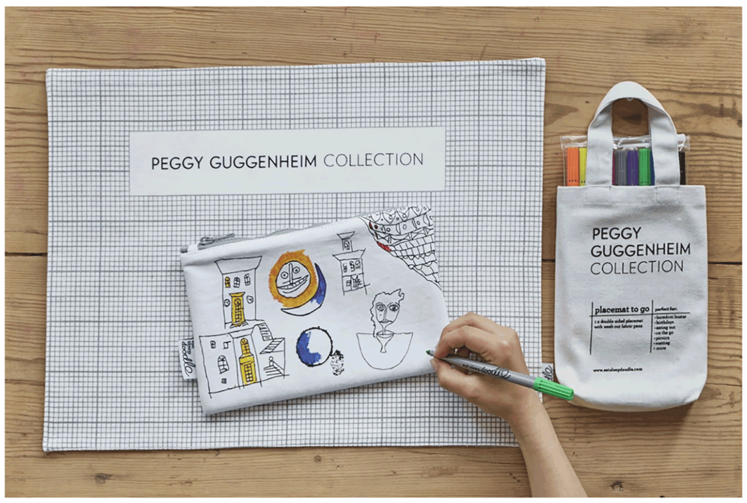 eatsleepdoodle create exclusive gift products for the Peggy Guggenheim Collection, Venice, inspired by Paul Klee painting