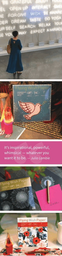 Everybody loves to make a wish with floating paper dreams that fly off the shelves