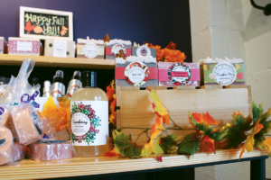 Simply Pure Products' fall display
