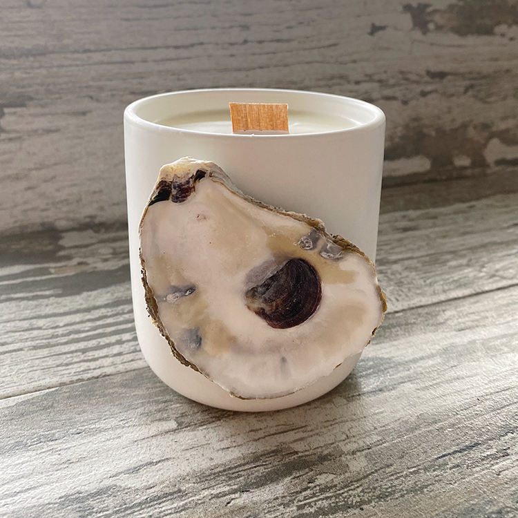 Woodwick Oyster Candle