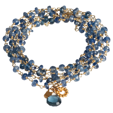Sapphire Wrap Bracelet/Necklace Duo