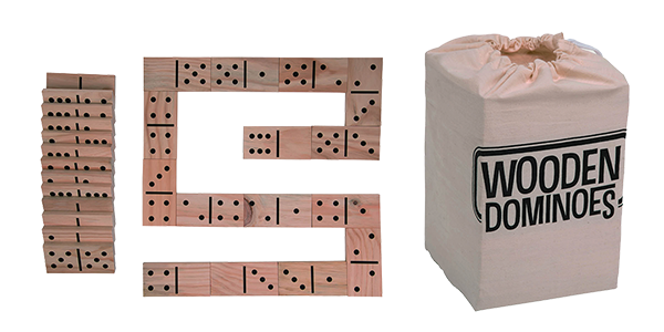 Wood Outdoor Domino Set
