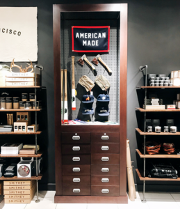 Utility Goods, Westfield location, merchandise display