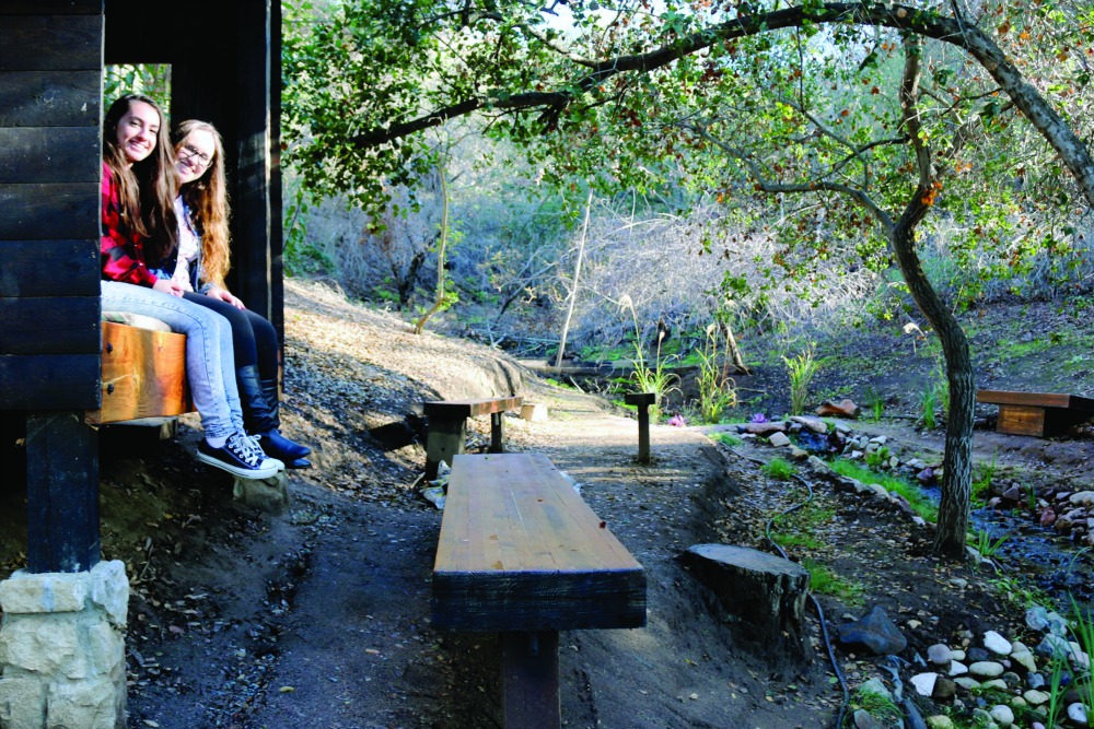 Wholesale accessories company bungalow360, located on two acres in Fallbrook, California, recently started a program called "Go Outside," which encourages employees to have a daily connection with nature. Employees can work by the pond, walk in the food forest or climb a tree. Photos courtesy of Susie Pusch, bungalow360.