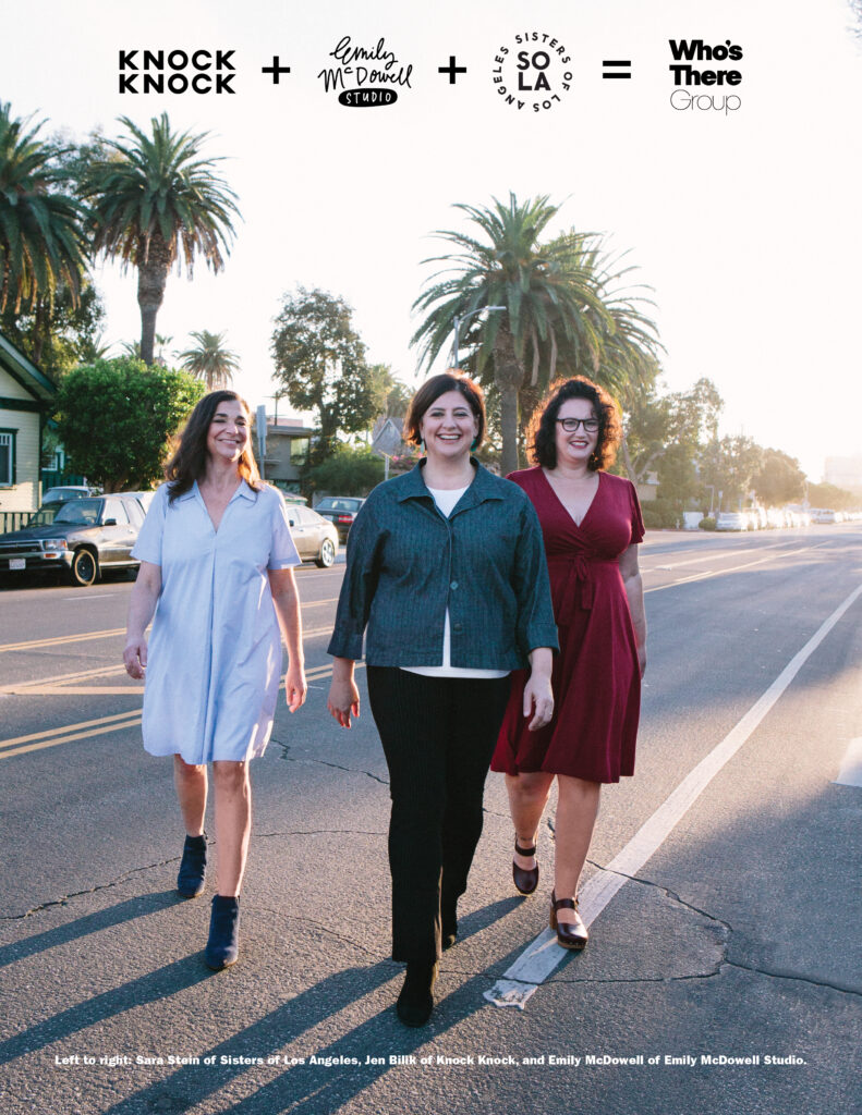 Emily McDowell Studio, Sisters of Los Angeles join Knock Knock to become Who’s There Group