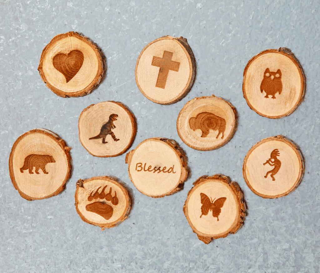Wood Cookie Magnets