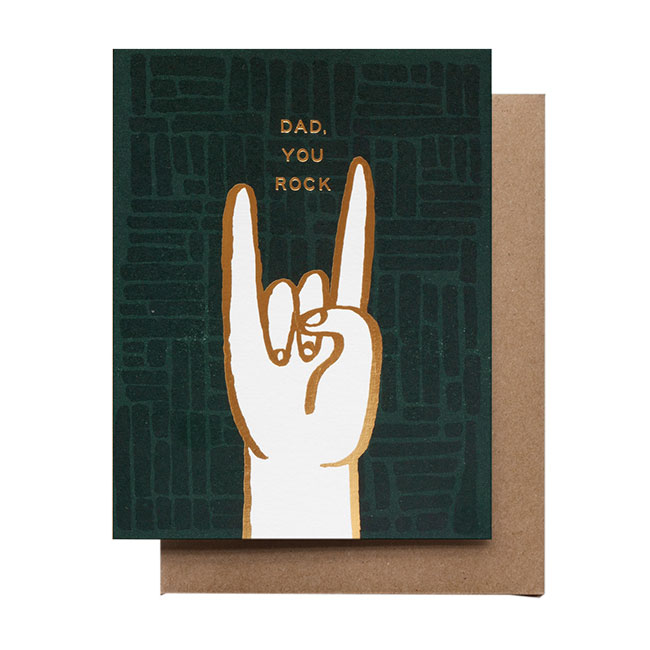Dad You Rock Card