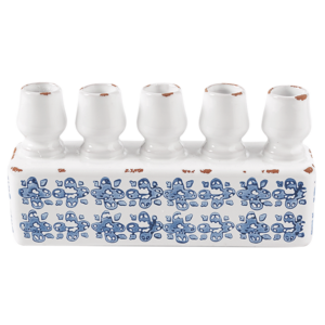Multi -vase Stamped Display from Mud Pie