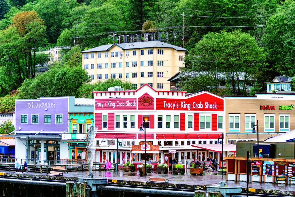 Popular port in Alaska for cruise ships