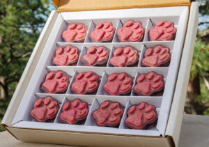 tray of Barkaron from Chews Happiness.